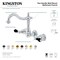 Kingston Brass KS1250PKL Duchess Two-Handle Wall Mount Bathroom Faucet, Matte Black KS1250PKL - alternate 2